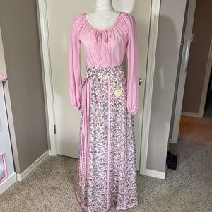 Chessa Davis 2 piece vintage maxi skirt and top